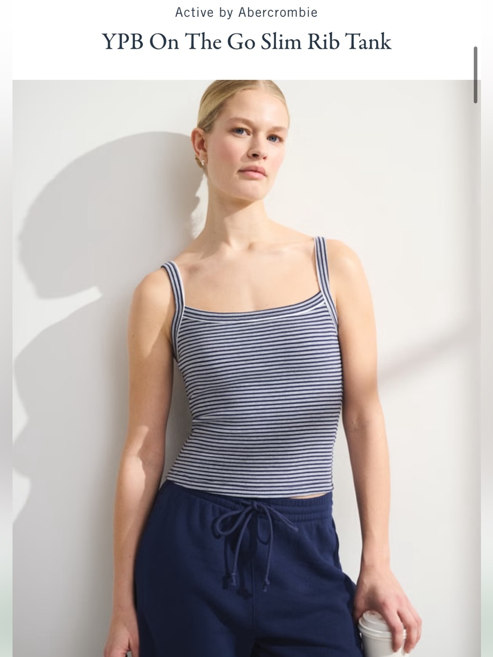 Abercrombie YPB On The Go Slim Rib Tank